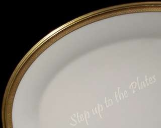 Lenox China ARISTOCRAT Gold Encrusted Oval Serving Platter 16  