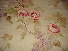 DESIGNER VIVIENNE TAN TAUPE PINK LILAC SHABBY ROSE FLORAL PRINT FABRIC 