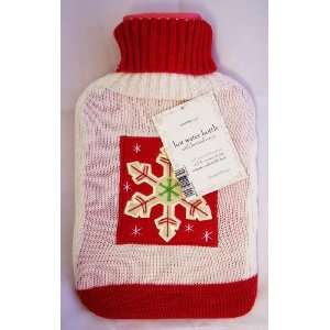  Hot Water Bottle with Knitted Cover (Christmas Snowflake 