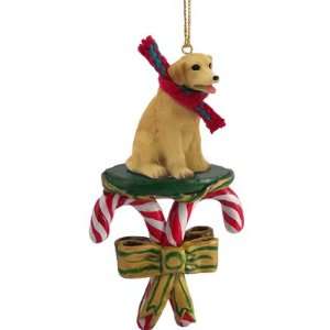   Labrador Retriever Candy Cane Christmas Ornament
