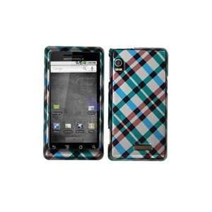   Design Blue Plaid Hard Protector Case Cell Phones & Accessories
