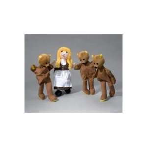  Goldie Locks & 3 Bear Hand Puppet Toys & Games