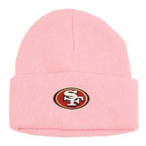  NFL San Francisco 49ers Pink Cuffed Beanie Hat Cap Lid 