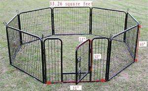   40 Heavy Duty Pet Playpen Dog Exercise Pen Cat Fence B
