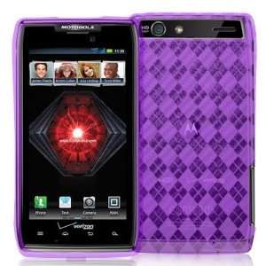   Purple TPU Rubber Skin Case Cover New for Motorola Droid Razr MAXX