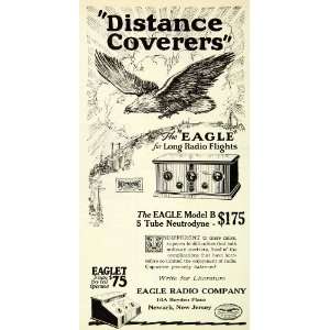  1925 Ad Eagle Radio Long Distance Model B Five Tube 