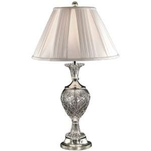   Tiffany GT70463 Yorktown Table Lamp, Brushed Nickel and Fabric Shade