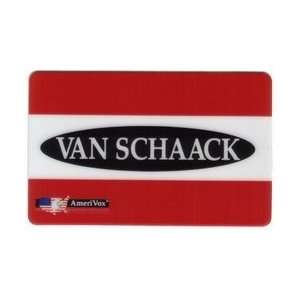  Collectible Phone Card Van Schaack Logo 