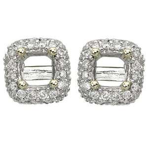    14K Yellow Gold Diamond Earring Jackets DivaDiamonds Jewelry
