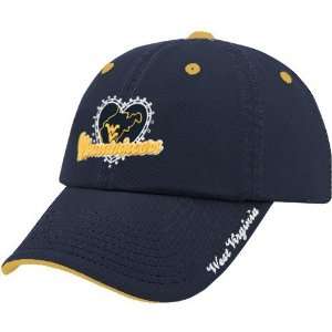   West Virginia Mountaineers Navy Blue Ladies True Love Adjustable Hat