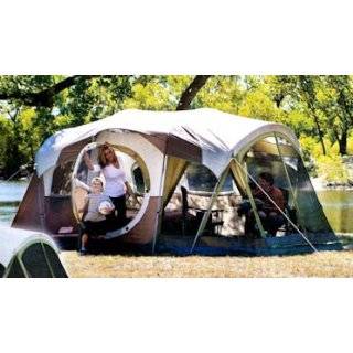 Coleman WeatherMaster 10 Person 3 Room Tent with Screen Room