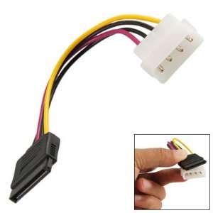 Gino 17cm Length 4 Pin IDE to 15 Pin SATA Plug Power Cable 