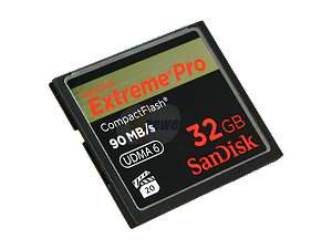 SanDisk Extreme Pro 32GB Compact Flash (CF) Flash Card Model SDCFXP 