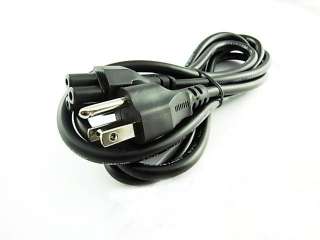 New 4.5Ft 1.35M 3 Prong Laptop Adapter Black Power Cord Cable Lead USA 