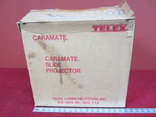 Caramate 3100 Telex 35mm Slide Projector with slide tray  