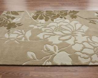 Transitional Large Area Rugs NEW Carpet Bliss Hand Tufted Thick Beige 