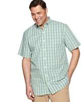 Izod Shirt, Big and Tall Short Sleeve Plaid Shirt