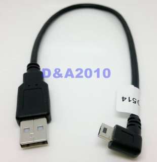 USB A male to Mini USB B 5Pin Male right angle adapter  