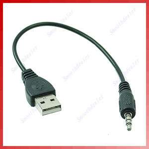 USB Male to 3.5mm Audio Stereo Headphone Jack Plug Cable For  MP4 