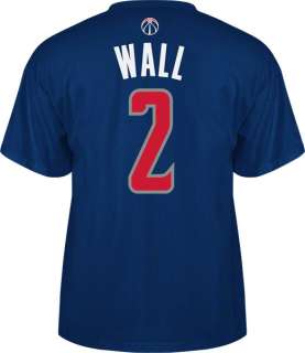 John Wall adidas Navy Name and Number Washington Wizards T Shirt 