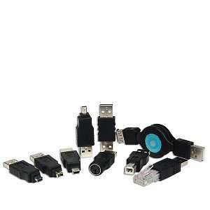  9 Piece USB Adapters Kit with Vinyl Case