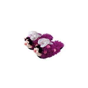 Aroma Home FS BFYPRP L Adult Fuzzy Friends Butterfly Slipper in Purple