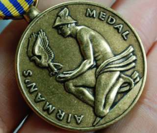 Air Force Airmans Military Medal Ribbon USAF Valor Pin  
