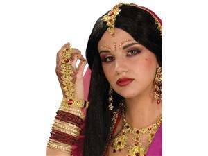    Indian Bollywood Jeweled Hand & Finger Costume Bracelet