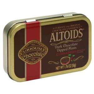 New Unopened Sealed Altoids Dark Chocolate Dipped Cinnamon Mints Tin 