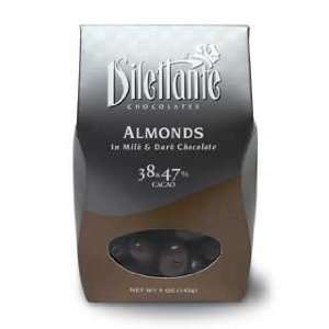 Almonds in Milk and Dark Chocolate   5oz box  Grocery 