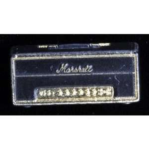   SLP Vintage Marshall Head Amp Vintage Pin   Black Musical Instruments