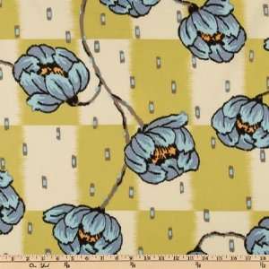 Wide Amy Butler Lotus Water Lilly Lime Fabric By The Yard amy_butler 