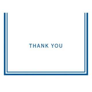 Blue Bulk Thank You Cards 50ct.Opens in a new window