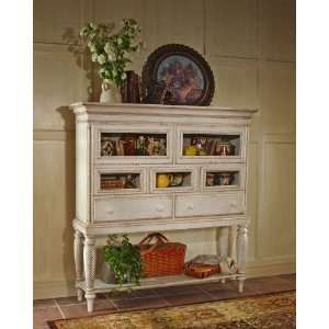    Hillsdale Wilshire Antique White Sideboard Cabinet