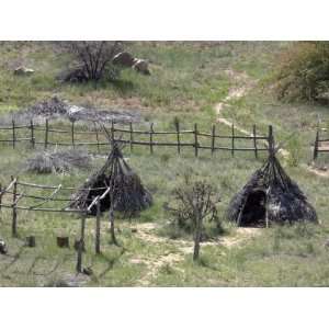 Apache Village of Wickiups Reconstructed Along the White River, Fort 