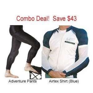   Deal. Bohn Bodyguard Adventure Pants Large / Airtex Shirt (Blue) Small