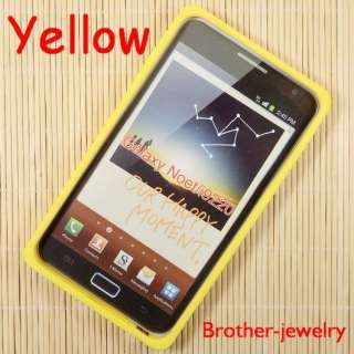 Yellow Cassette Tape Silicone Case Cover for Samsung Galaxy Note i9220 