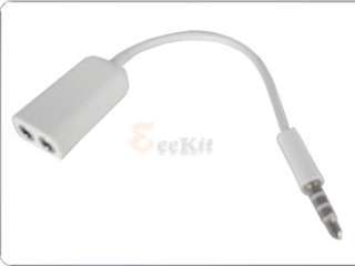 5mm 1 to 2 Audio Splitter Cable for iPad iPod iPhone  