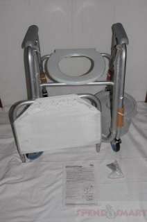 INVACARE 6358 MOBILE SHOWER COMMODE CHAIR WITH 250LB CAPACITY 1EA 