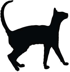Cat Silhouette Kitten Car Decal Window Sticker  