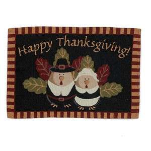 Fall HAPPY THANKSGIVING Turkey Tapestry Placemats NEW  