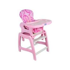    Badger Basket Envee Baby High Chair/ Play Table in Pink Baby