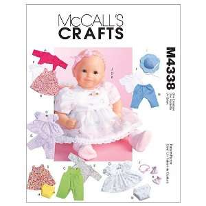   Patterns M4338 Baby Doll Clothes, All Sizes Arts, Crafts & Sewing