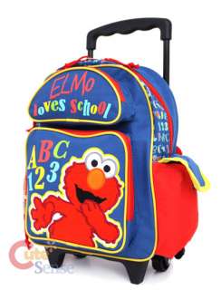 Sesame Street Elmo Shcool Rolling Backpack Roller Bag 2