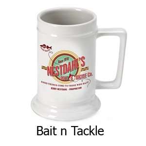  Personalized Bait & Tackle Beer Stein