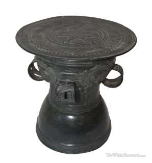 Chinese Bronze Moko Dong Son Drum / Rain Drum / China Antique  