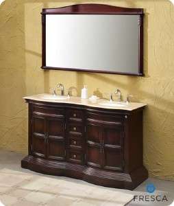 Fresca Vologne Antique Double Sink Bathroom Vanity  