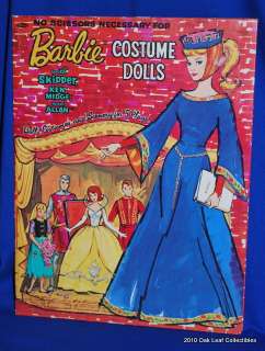 1964 Vintage Barbie Little Theater Paper dolls uncut. Near mint to 