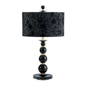  Lamps Deco Black Ball Table Lamp Heirloom Gold (Crystal 