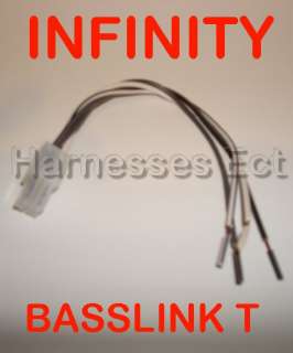 INFINITY Basslink T 4 pin Speaker level input Harness  